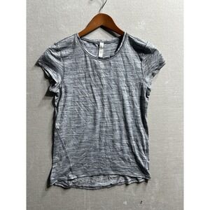 Lululemon Another Mile Spaced Out Space Dye Gray Short Sleeve Tee Shirt Size 2